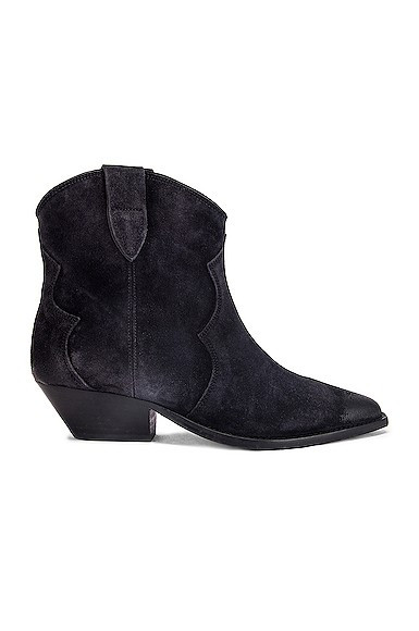 Isabel Marant Dewina Boot in Faded Black - Black. Size 35 (also in 36). | FWRD 