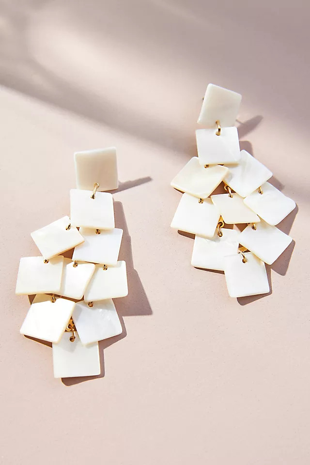 Iridescent Shell Earrings | Anthropologie (US)