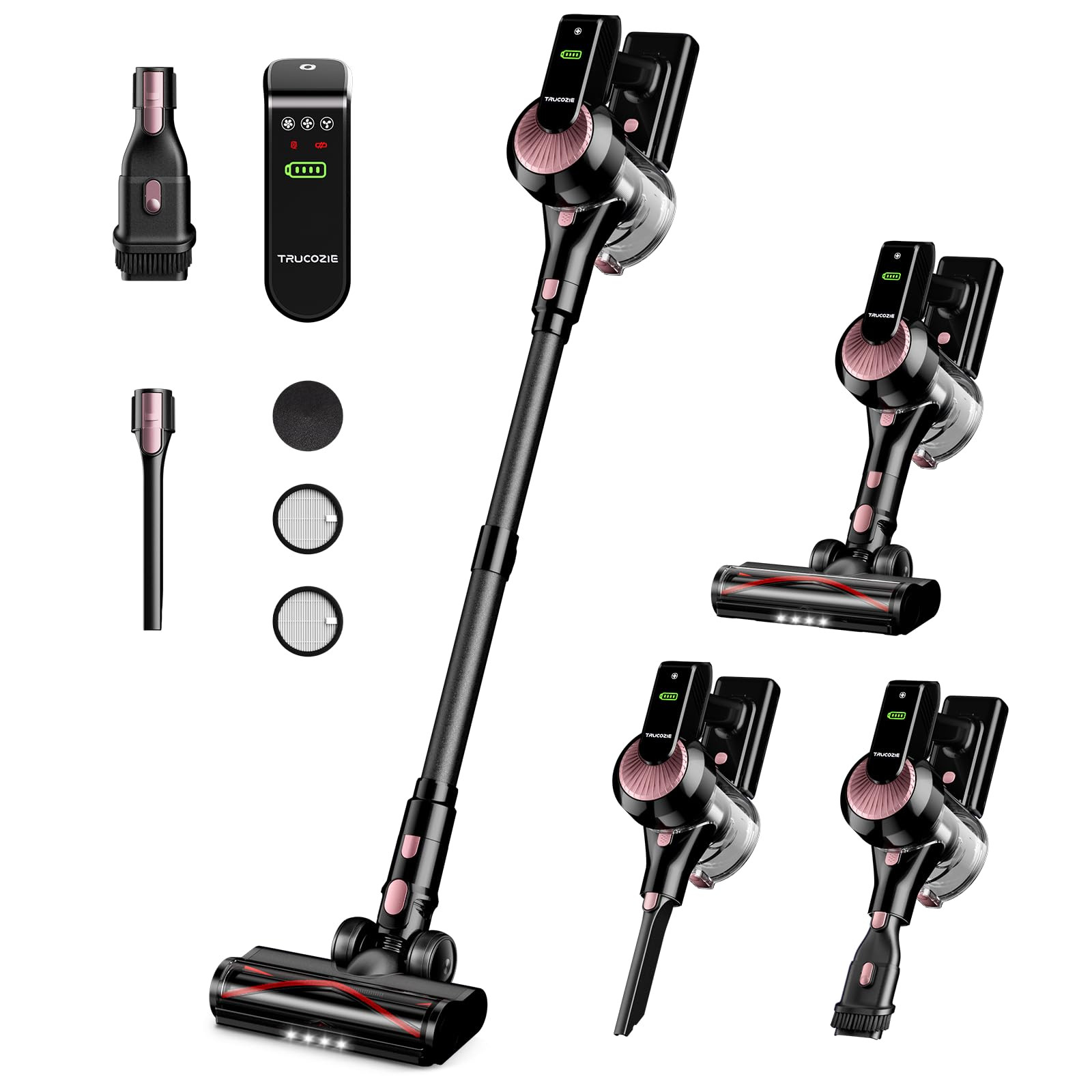 Cordless Vacuum Cleaner, 40Kpa 45Mins Vacuum Cleaners for Home, 8-in-1 Lightweight Stick Vacuum w... | Amazon (US)