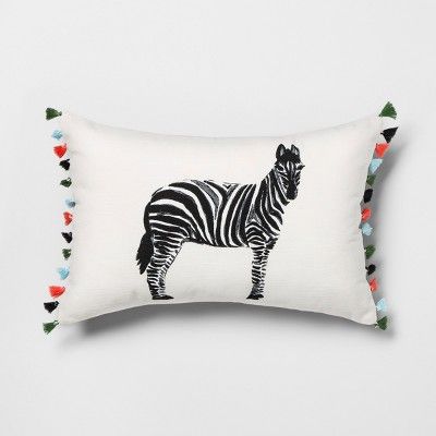 Zebra Lumbar Throw Pillow - Opalhouse™ | Target