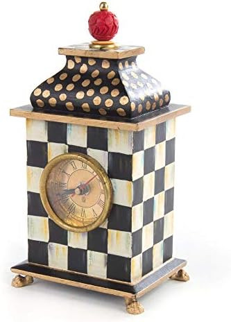MACKENZIE-CHILDS Courtly Check Desk Clock, Tabletop Clock for Home Decor | Amazon (US)