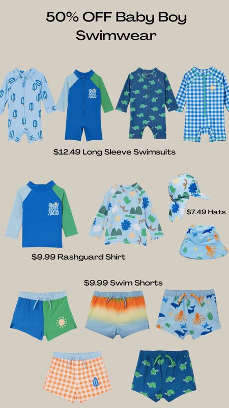 50% OFF all swimwear at CottonOn! Snagged some items for baby boy! He got sizes 3-6months! 

#LTKunder50 #LTKkids #LTKbaby