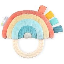 Itzy Ritzy - Ritzy Rattle Pal Plush Rattle Pal with Teether, Rainbow | Amazon (US)