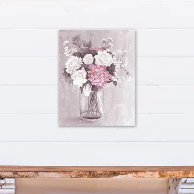 Romantic Floral Bouquet Print On Canvas | Wayfair North America