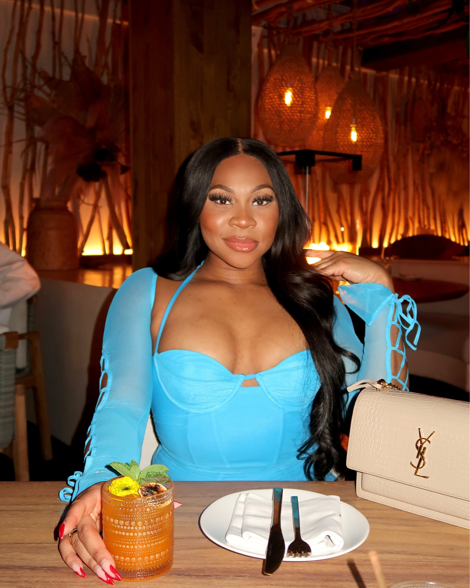 Dinner with the girls inspiration! A cutest blue dress for a cute spot that makes you feel like you’re on vacation! Cute restaurant in LA

#LTKstyletip #LTKbeauty #LTKxSephora