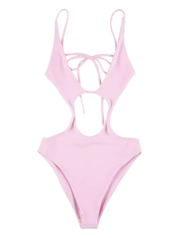 Swim By Di cut-out Swimsuit | Pink | FARFETCH MC | Farfetch Global