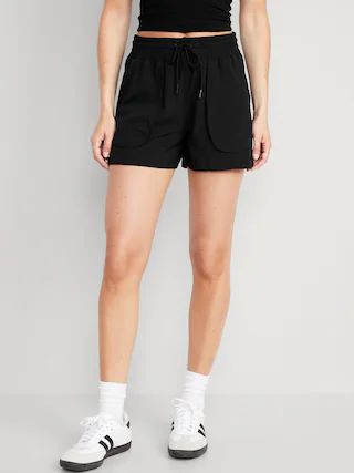 High-Waisted StretchTech Pocket Shorts for Women -- 4-inch inseam | Old Navy (US)