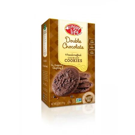 Enjoy Life Crunchy Double Chocolate Cookies, 14 count, 6.3 oz, (Pack of 6) | Walmart (US)