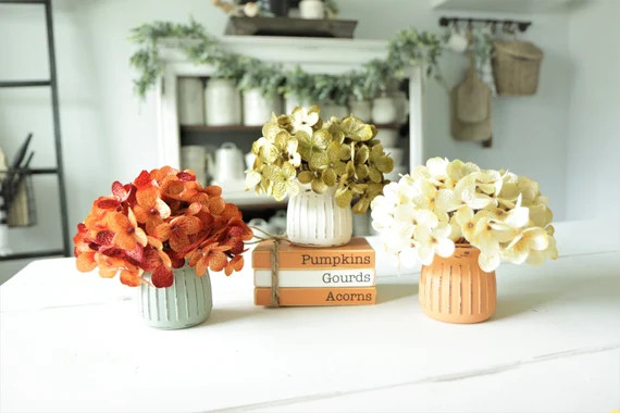 Fall Floral Arrangment-Fall Tiered Tray Decor-Fall Home Decor-Thanksgiving Tier Tray Decor-Farmho... | Etsy (US)