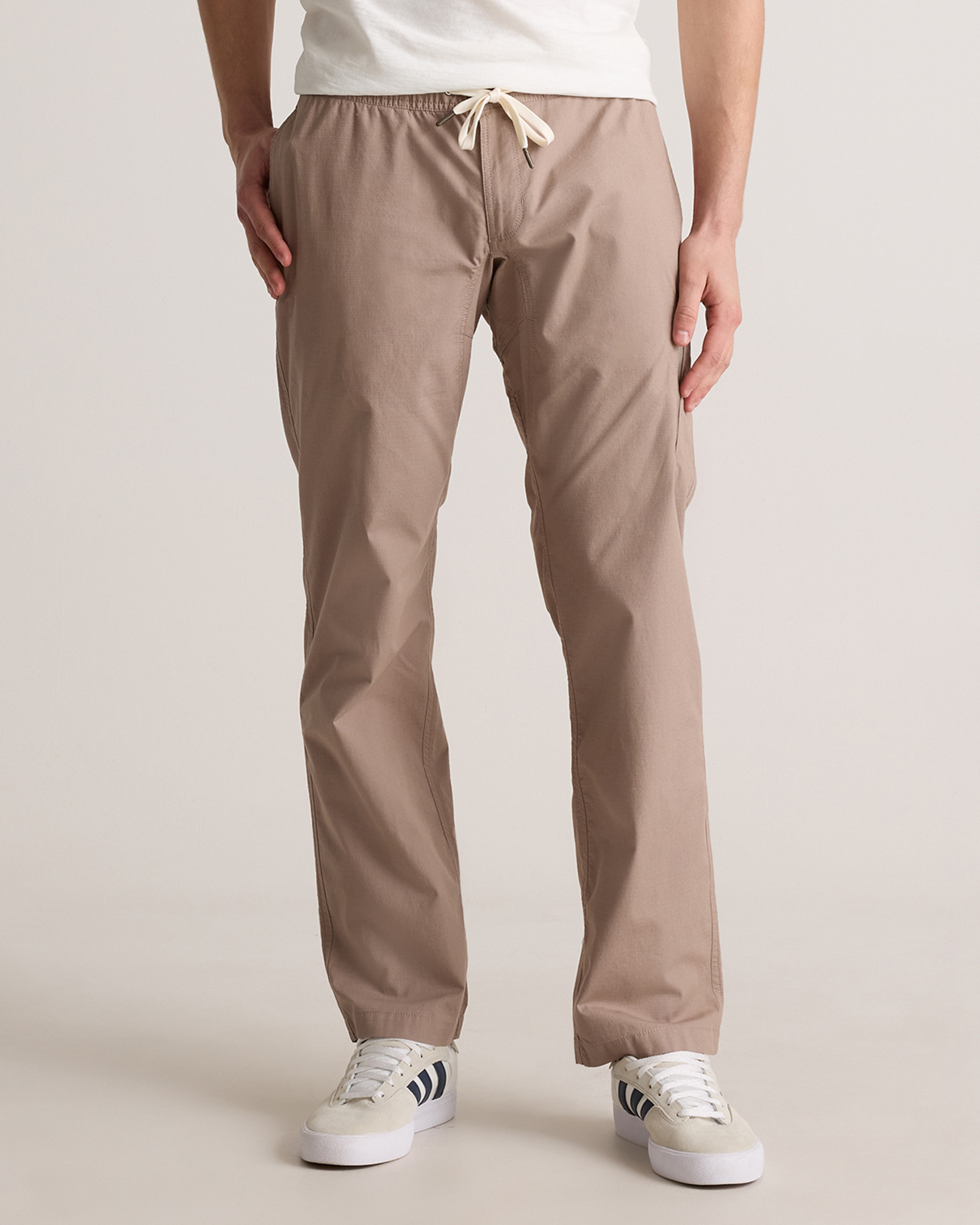 Quince | Women's Organic Stretch Ripstop Straight Pants in Steel, Size Medium, Cotton | Quince