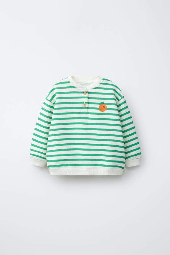 MANDARIN EMBROIDERED SWEATSHIRT | Zara US