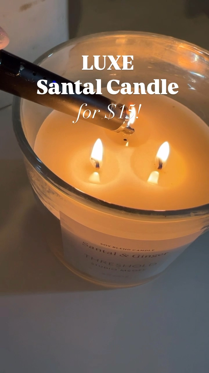 Clear Glass Santal & Ginger Candle … curated