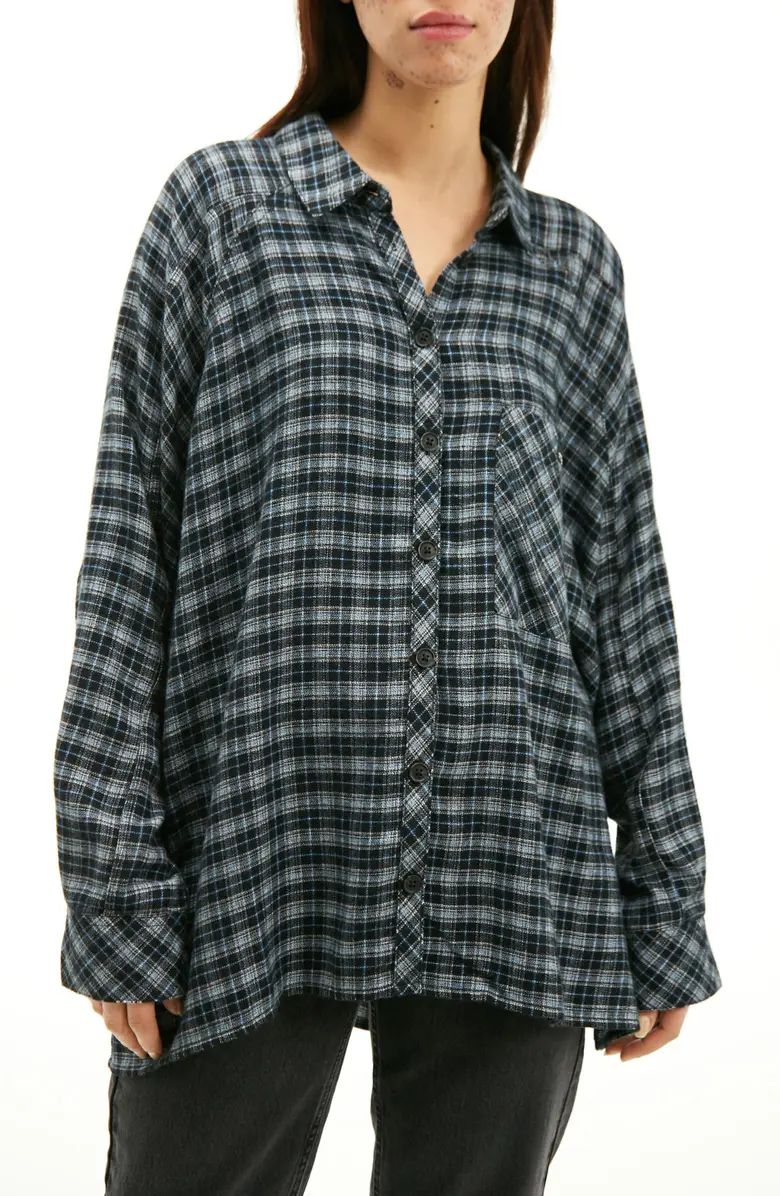 BDG Urban Outfitters Women's Brendan Plaid Flannel Button-Up Shirt | Nordstrom | Nordstrom
