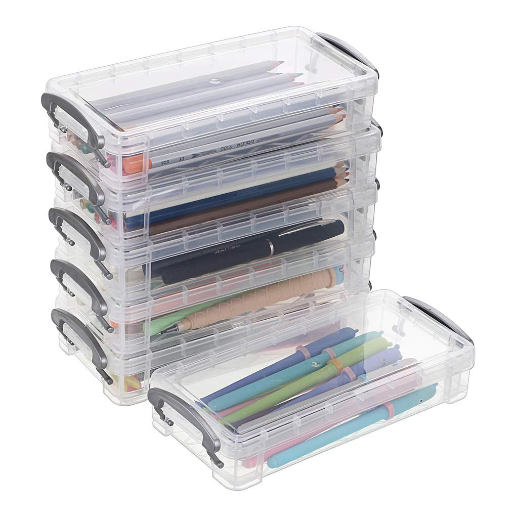 BTSKY Large Capacity Pencil Box, Office Supplies Storage Organizer Box, Brush Painting Pencils St... | Amazon (US)