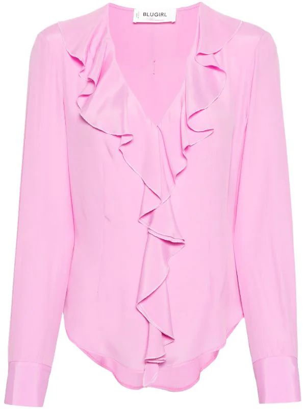New SeasonBlugirlruffle chiffon blouse254 €VAT included | Farfetch Global