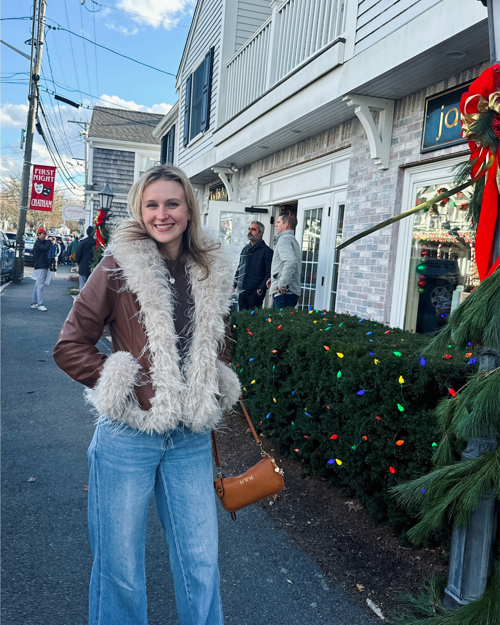 absolutely love this faux leather & faux fur trim jacket, truly makes any outfit! warm, comfortable and trendy. strolled around Chatham🤍

#LTKootd #LTKdayinmylife #LTKgrwm