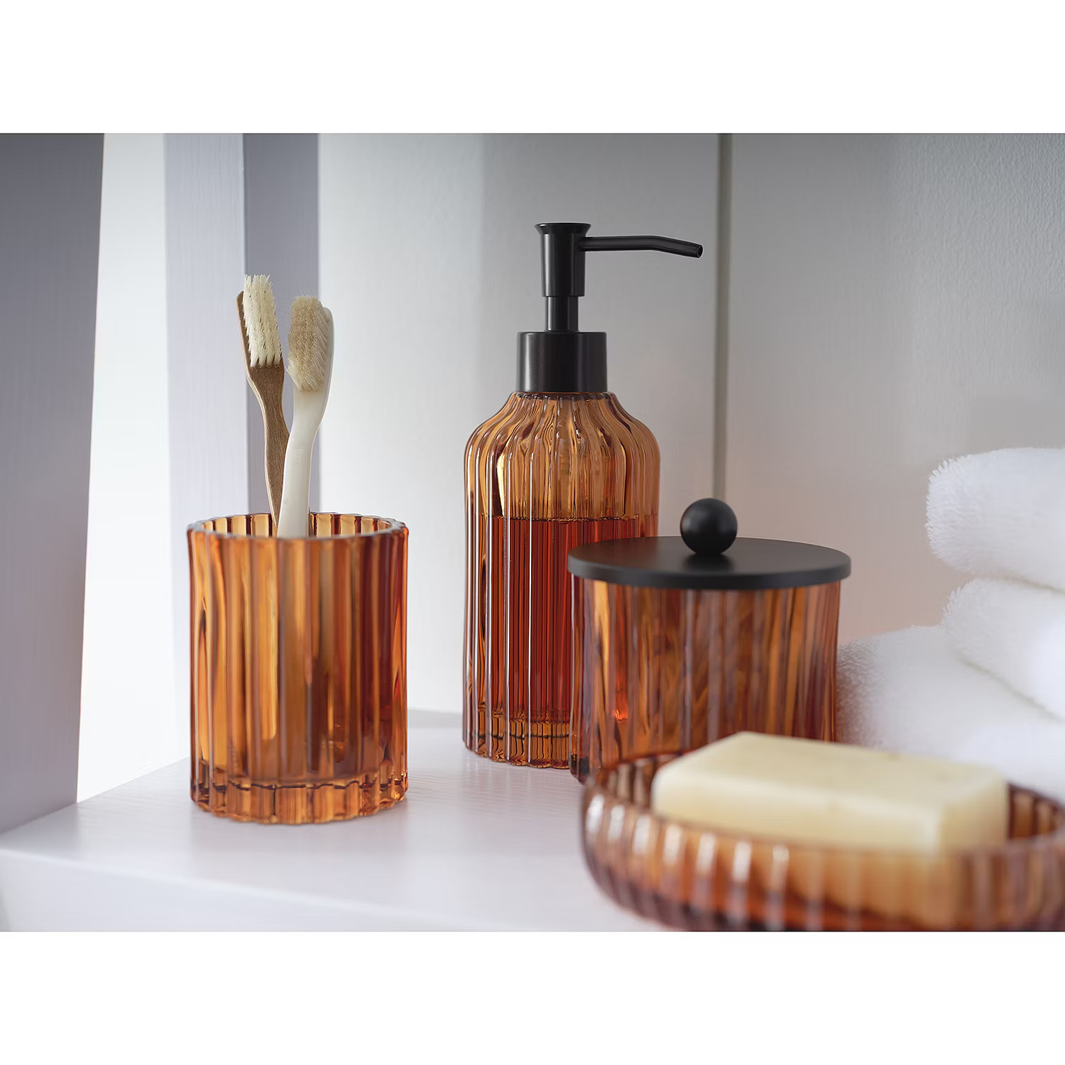 Casual Amber Glass Soap Dispenser | JCPenney