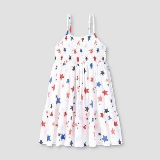 Girls' Printed Tiered Sleeveless Dress - Cat & Jack™ | Target