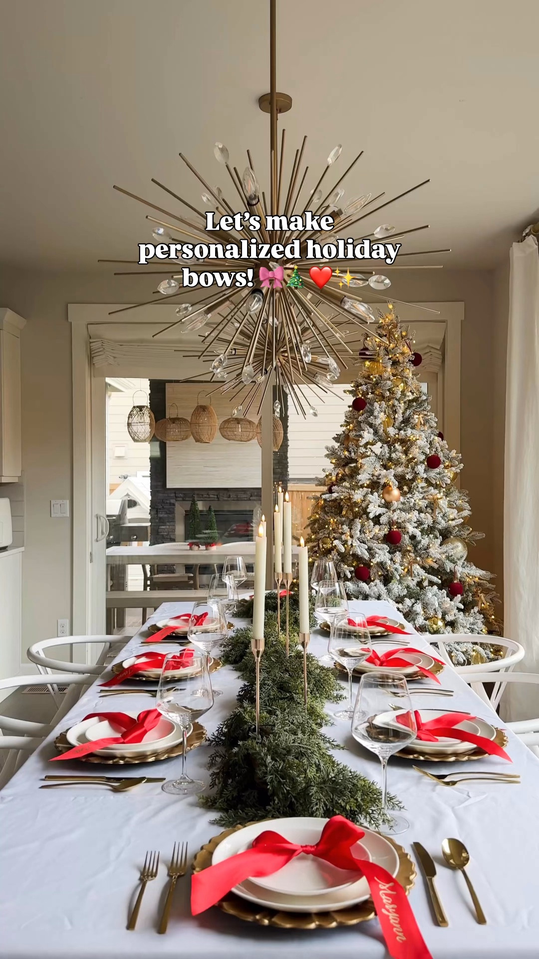 Let's make personalized holiday
bows! 🎀🎄❤️✨

Cricut easy press mini, Cricut maker 3, cricut tools, Cricut smart iron on heat transfer vinyl, satin ribbon, Gold Plastic Charger Plates, garland, tablecloth, candle holders, battery operated candles 

#LTKSeasonal #LTKHoliday #LTKHome