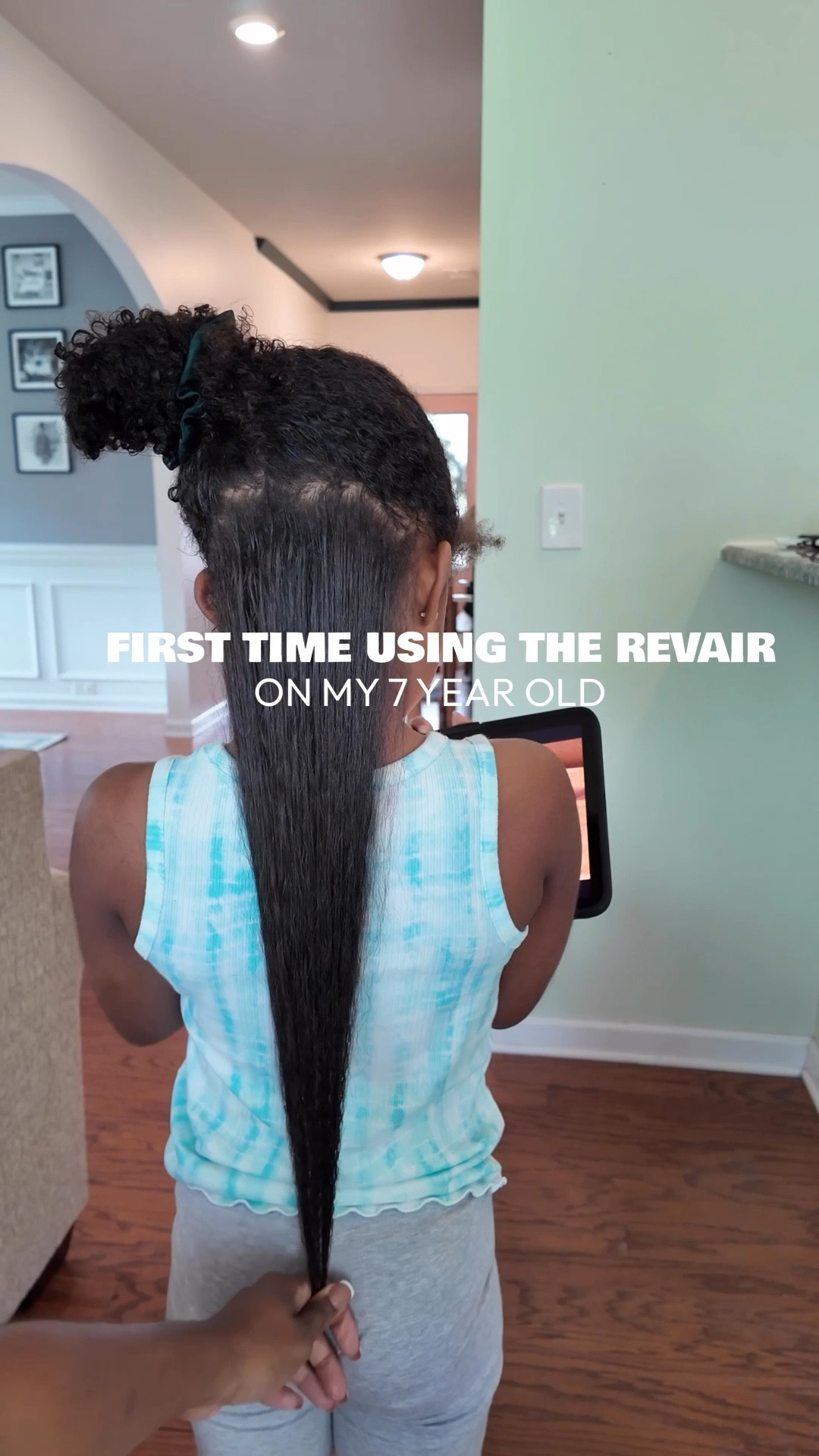First time using the RevAir on my 7 year old ✨ 

I used a low setting of 4 for her and probably could have gone higher but wanted to see how her hair did since it was the first time stretching it. She was excited to see her length and already wants me to do the full flat iron next time! 

#LTKBeauty #LTKStyleTip #LTKSeasonal