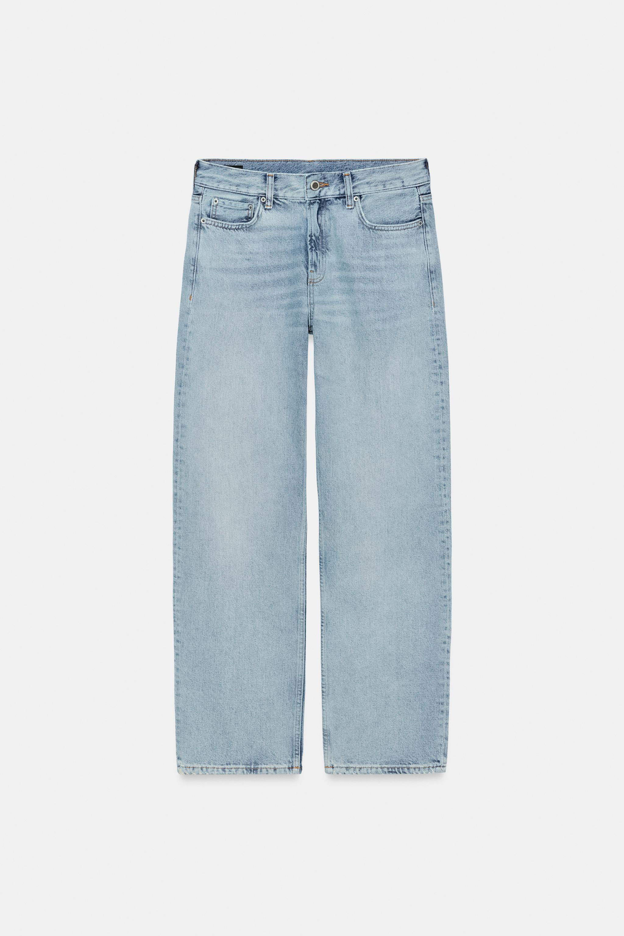 ZW COLLECTION LOW RISE STRAIGHT LEG JEANS | Zara US