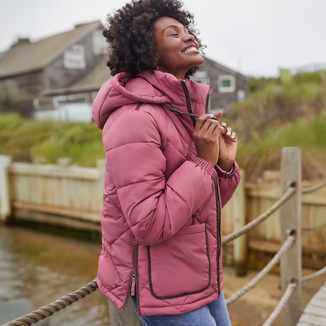 Women's FeatherFree Insulated Diamond Quilted Jacket | Lands' End (US)