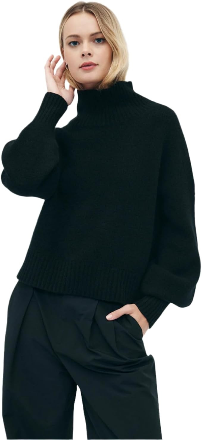 NAADAM Women's Luxe Cashmere Oversized Turtleneck | Amazon (US)