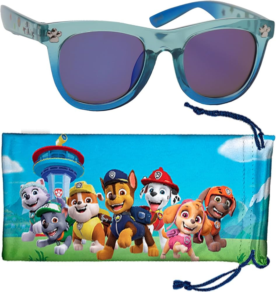 Sun-Staches Paw Patrol and Paw Patrol Skye Sunglasses for Kids - with Soft Case - Officially Lice... | Amazon (US)