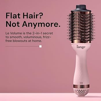 L'ANGE HAIR Le Volume 2-in-1 Titanium Brush Dryer Blush | Hot Air Blow Dryer Brush in One with Ov... | Amazon (CA)