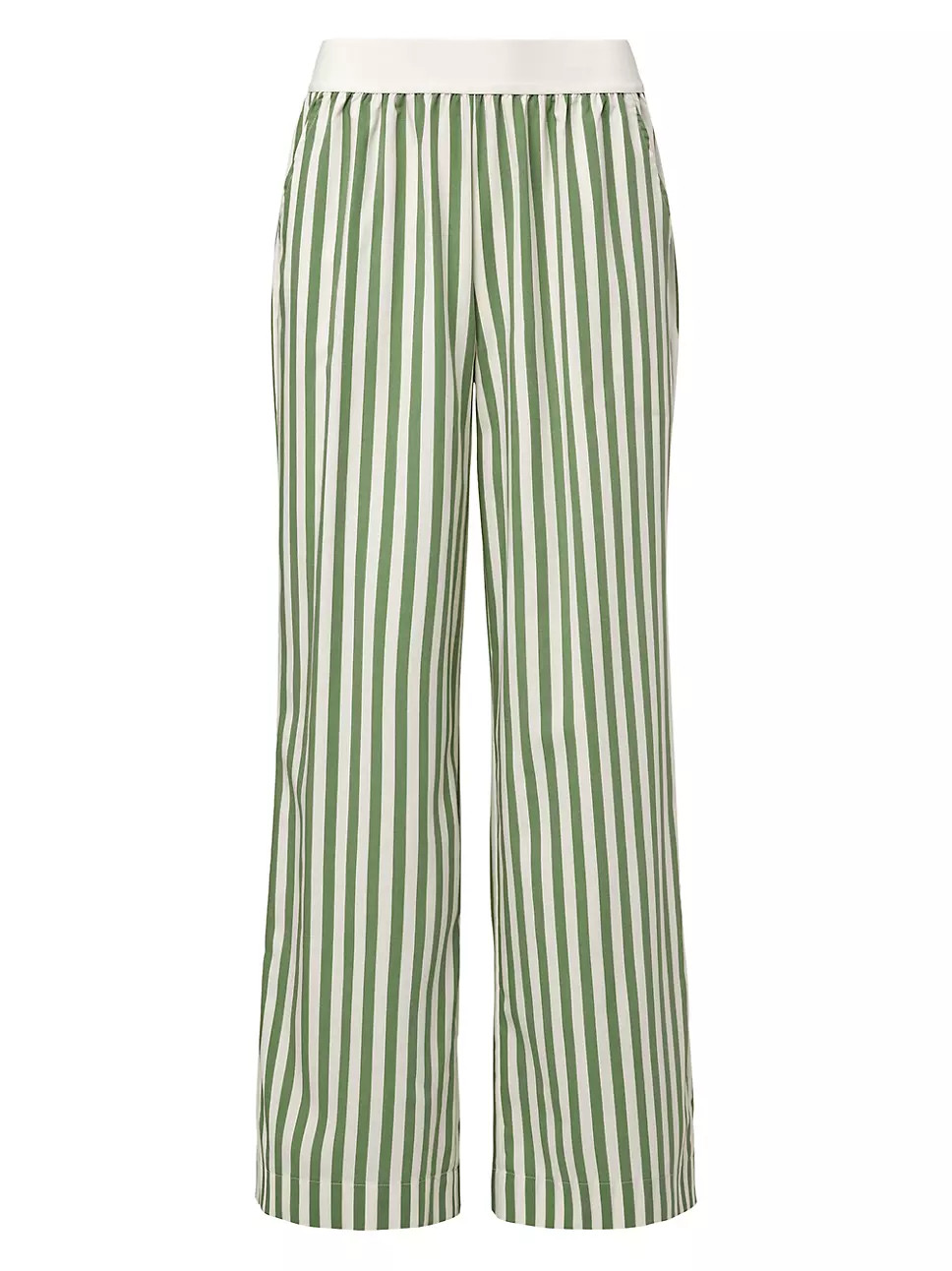 Striped Wide-Leg Pajama Pants | Saks Fifth Avenue