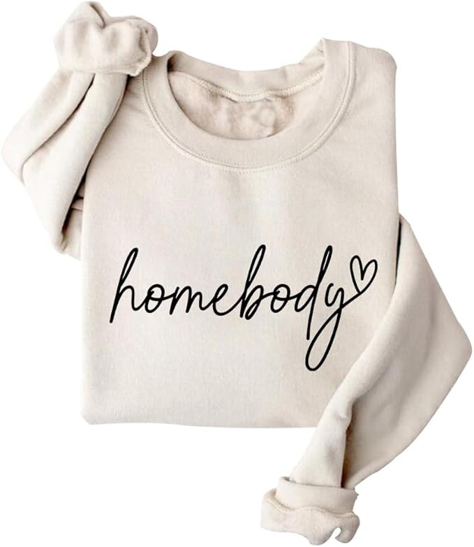 DIOMMELL Homebody Sweatshirt Indoorsy Sweatshirt For Women | Amazon (US)