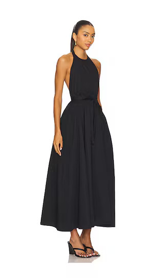 Lovers and Friends Idun Halter Neck Midi Dress in Black. - size M | Revolve Clothing (Global)