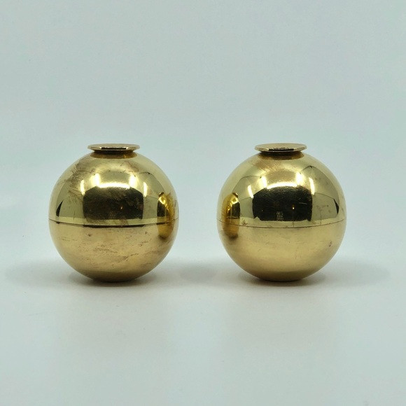 RARE Pierre Forssell Brass Globe Candle Holders | Poshmark