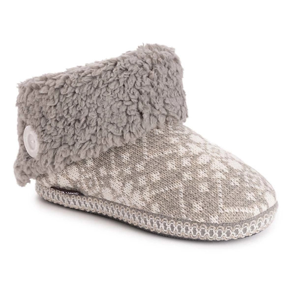 Women's Muk Luks Melinda Slippers Medium Grey Snow | Scheels