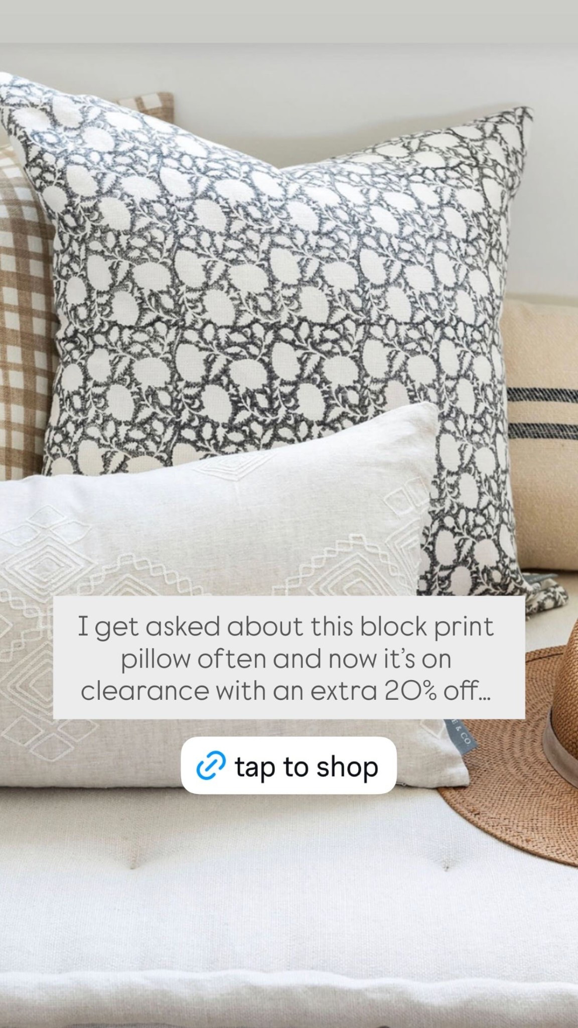 I get asked about this block print pillow often and now it’s on clearance with an extra 20% off…

#LTKSeasonal #LTKSaleAlert #LTKHome