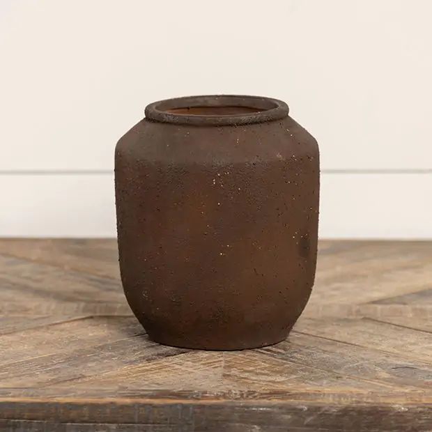 Timeless Classics Charcoal Clay Vase | Antique Farm House