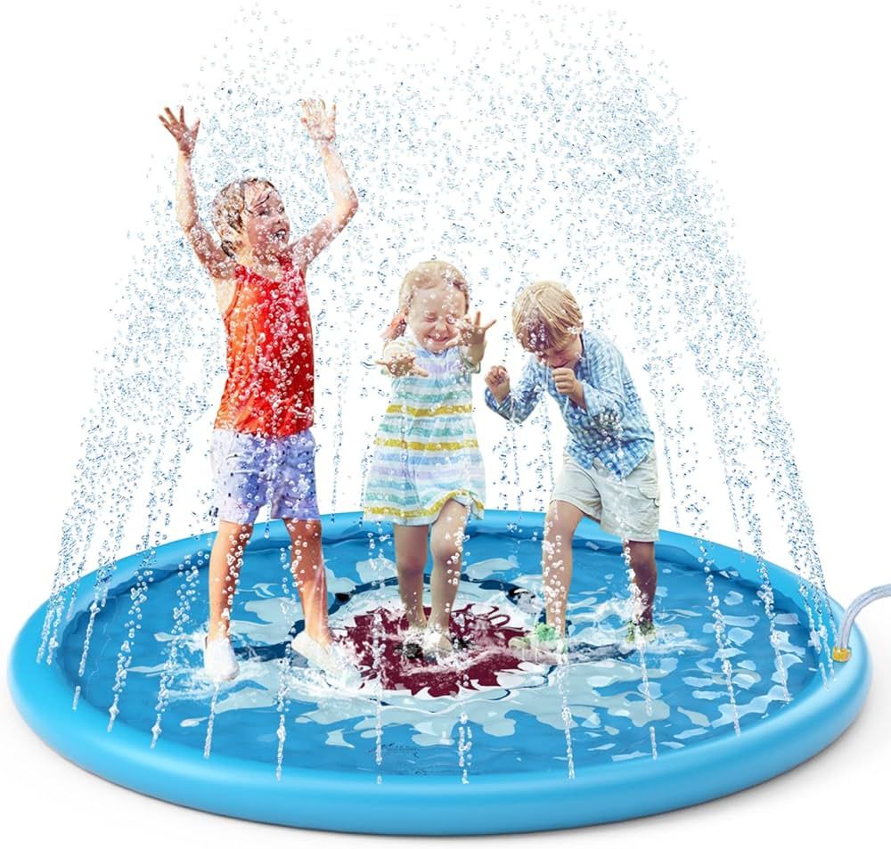 Jasonwell Splash Pad Sprinkler/ Play Mat for Kids, Outdoor Water Toys Inflatable for Baby Toddler... | Amazon (US)