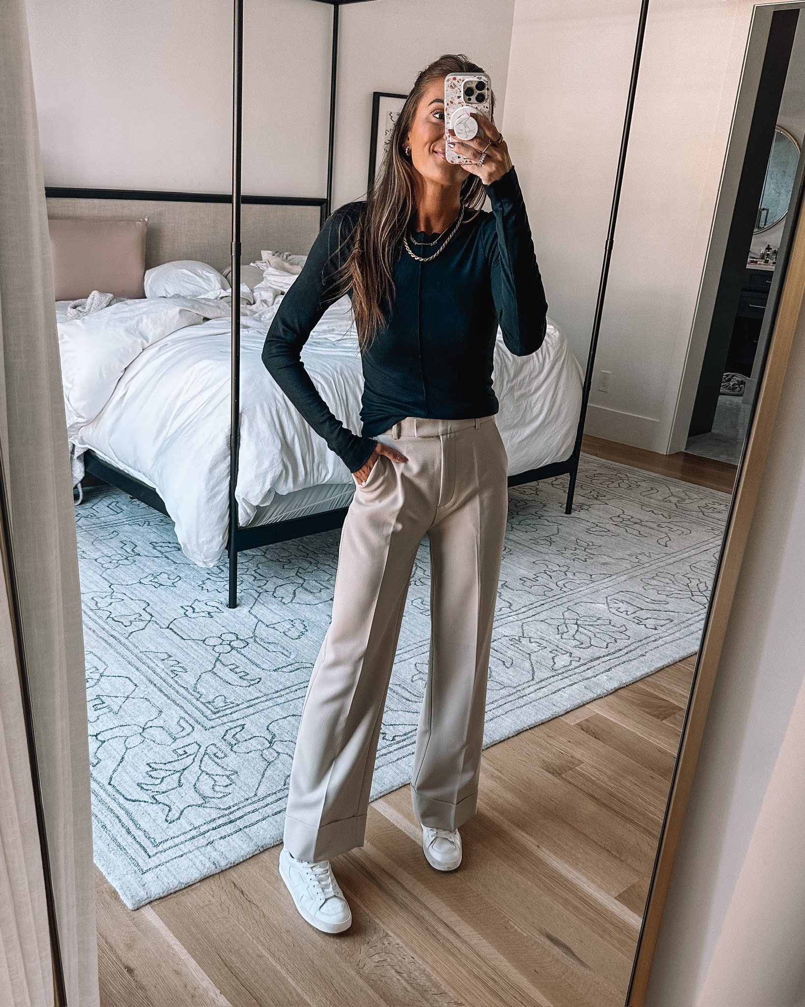 @abercrombie trousers are so high quality you can easily dress up or down!! 

#LTKworkwear #LTKSale