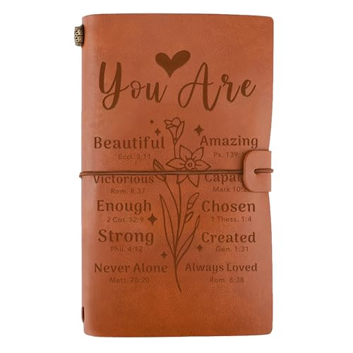 Christian Gifts For Women, Leather Journal Gift for Women, Birthday, Christmas Gifts For Mom, Inspirational Gifts for Women Religious Gifts for Women, Spiritual Gifts, Graduation Gift for Daughter | Amazon (US)