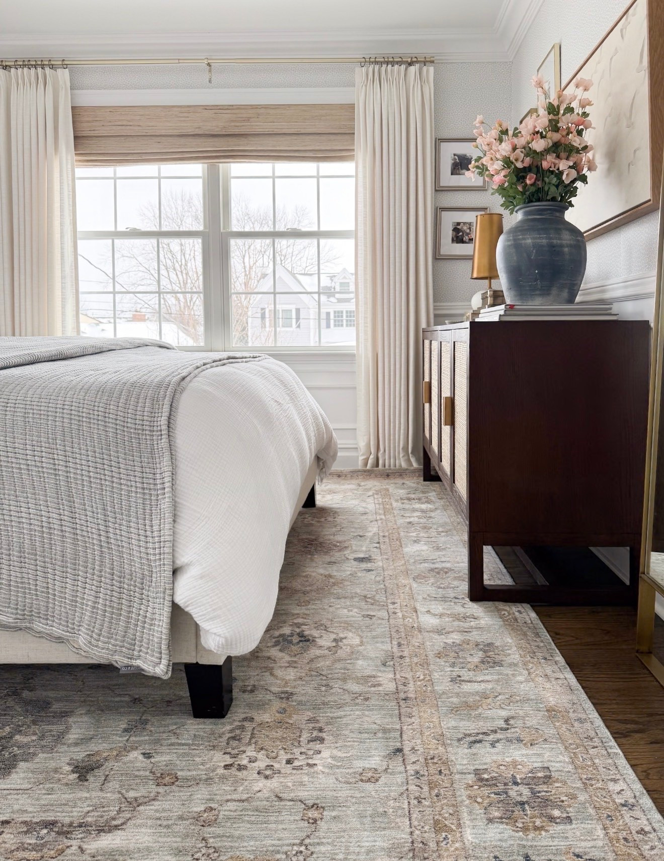 This rug brings warmth and texture to the bedroom while keeping the space light and airy. The subtle pattern and soft tones create a cozy foundation, perfectly complementing neutral bedding and layered decor for a polished, inviting look.

Perfect for bedrooms, home interiors, layered styling, cozy spaces, and stylish home accents.

#LTKSaleAlert #LTKHome