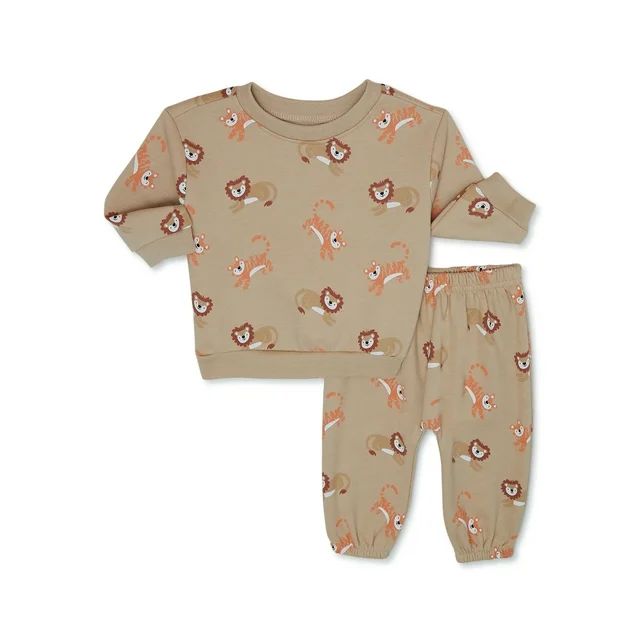 Garanimals Baby Boy Fleece Outfit Set, 2-Piece, Sizes 0-24 Months | Walmart (US)