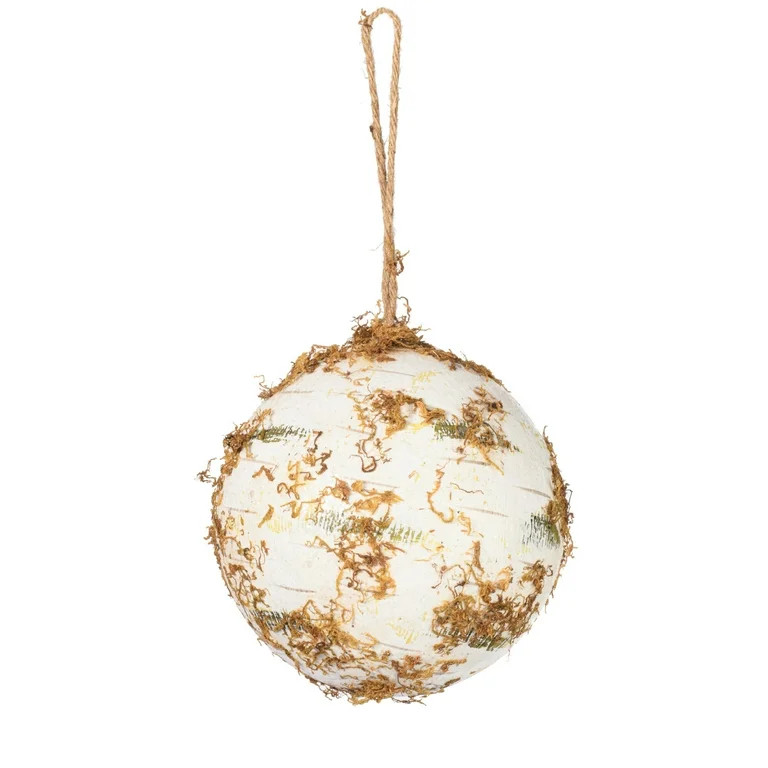 Vickerman 8" Artificial Birch Ball Christmas Ornament | Walmart (US)