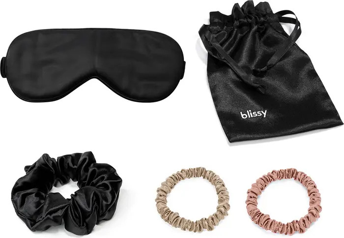BLISSY Best of Blissy Mulberry Silk 5-Piece Travel Set | Nordstrom | Nordstrom