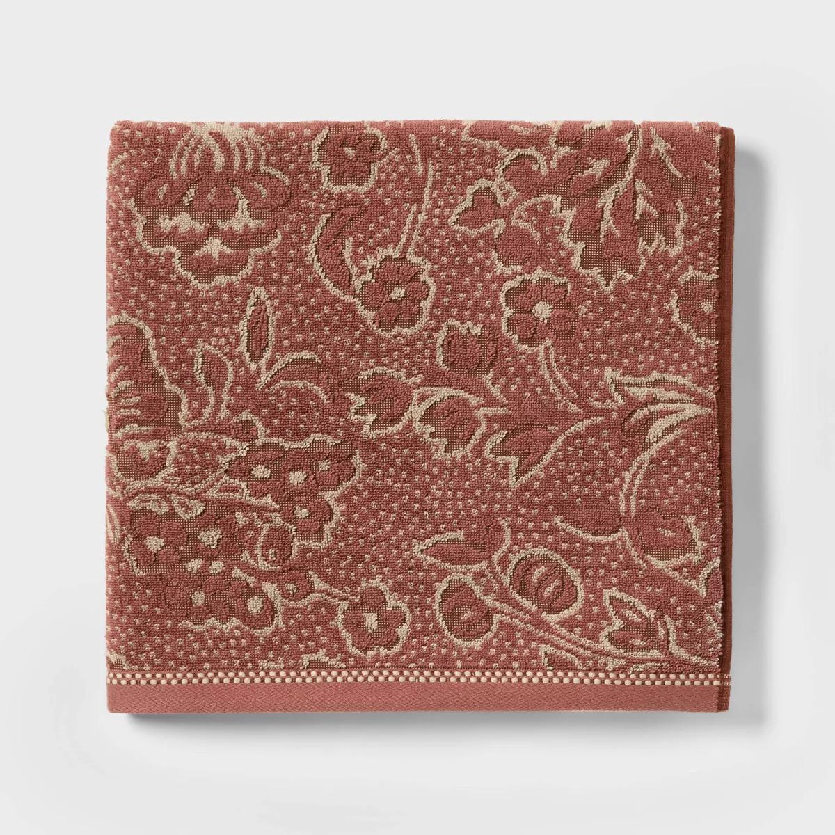 Floral Bath Towel Rust - Threshold™ | Target