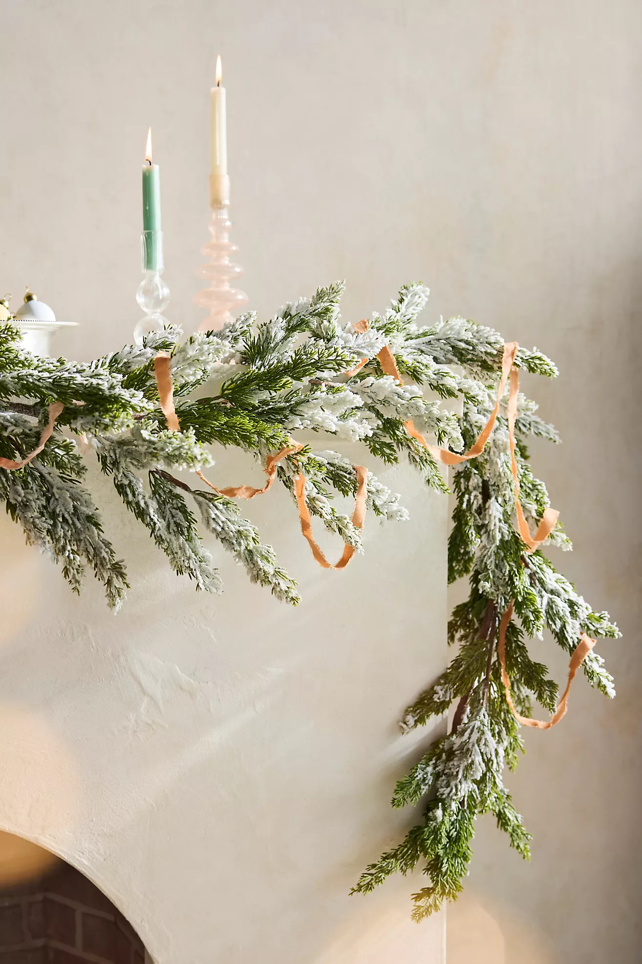 Faux Snowy Pine Garland, 72" | Terrain