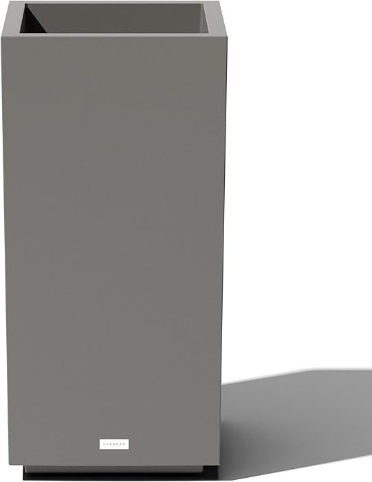 Veradek Block Series Pedestal Planter - Tall Planter for Indoor or Outdoor Front Porch | All-Weat... | Amazon (US)