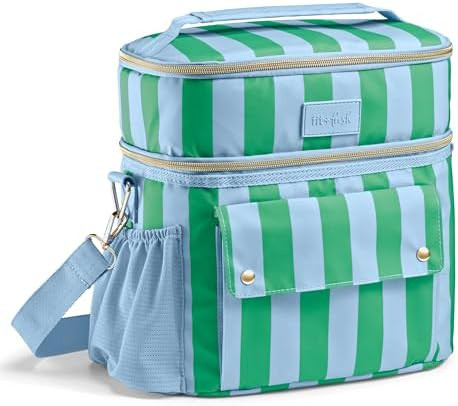 Fit & Fresh Sidekick Insulated Cooler Bag – Dual Compartment Leakproof Soft Sided Lunch Cooler,... | Amazon (US)