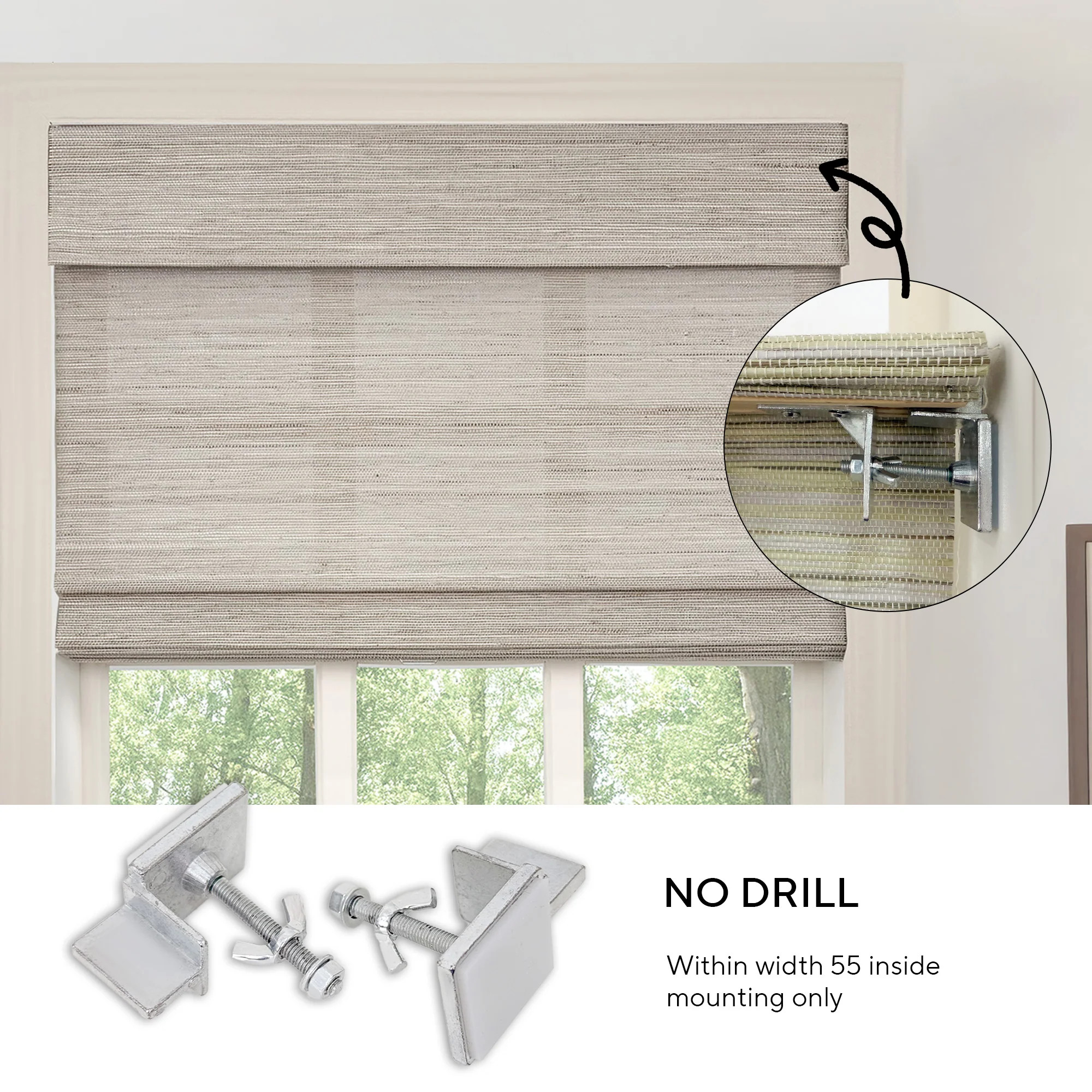 Lily Linen Roman Shades & Blinds | NeutralCurtains