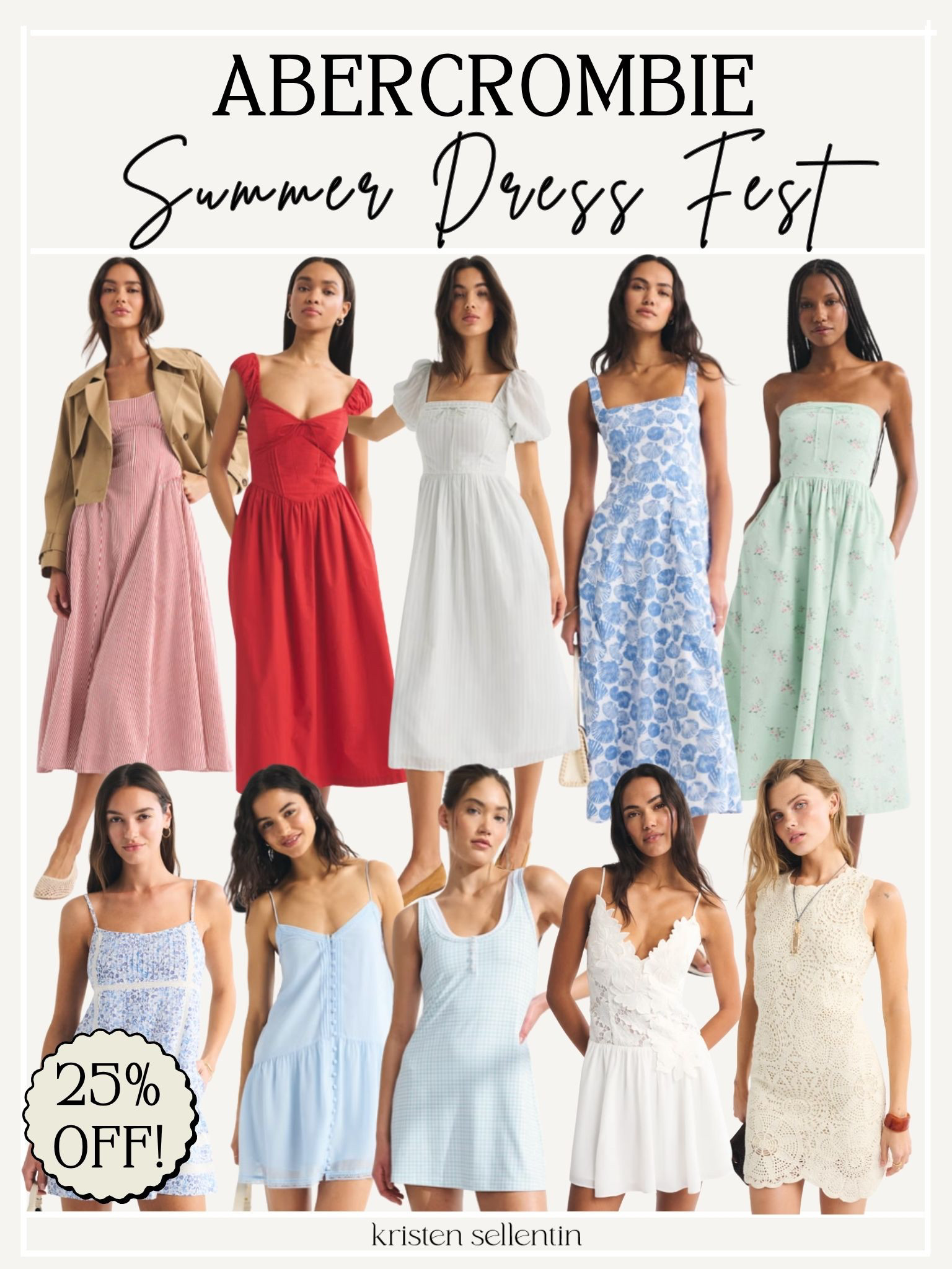 25% off dresses during Abercrombie Summer Dress Fest!

#LTKmomlife #LTKSeasonal #LTKSaleAlert