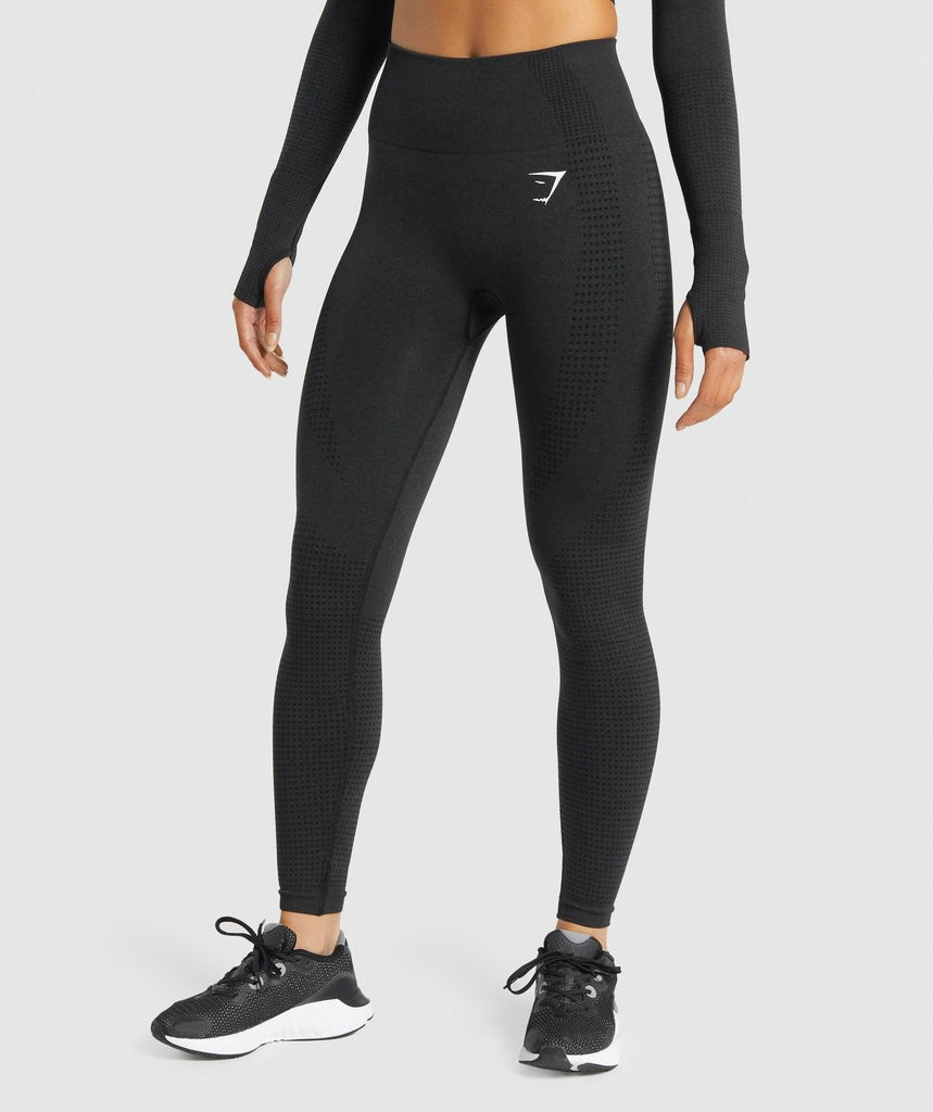 Gymshark Vital Seamless 2.0 Leggings - Black Marl | Gymshark (Global)